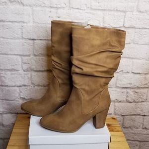 XOXO Strasburg Boots Tan Sz 8.5 Womens New